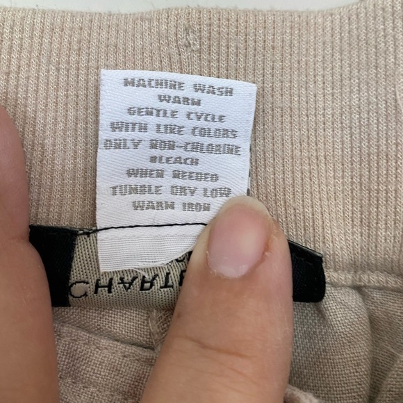 Charter Club Beige Linen Capri Pants Size 16 - Picture 7 of 9